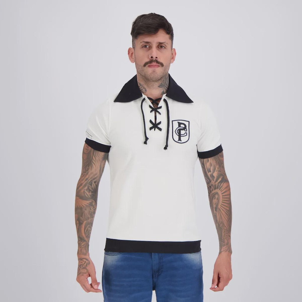 Camisa Corinthians Retrô 1914 Cordinha Masculina
