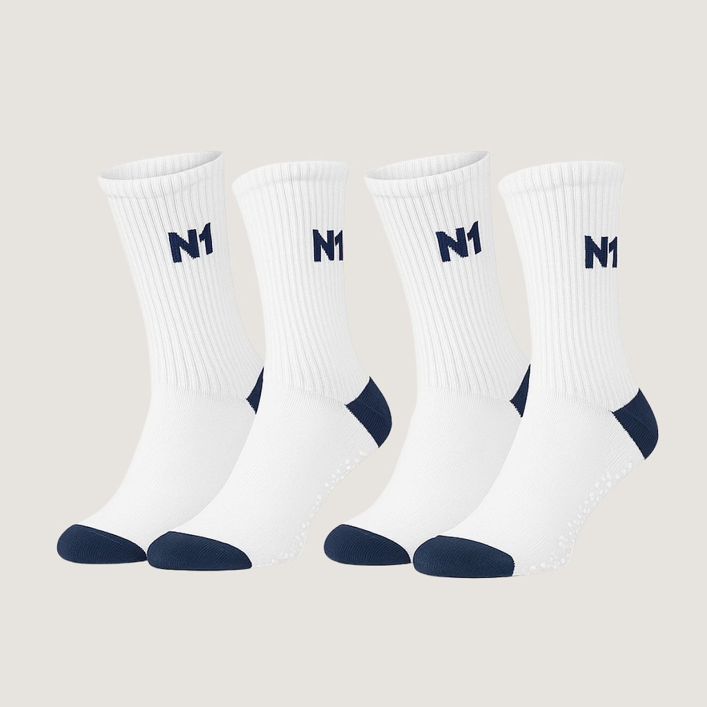 Kit 2 Pares Meia para Vôlei Cano Médio para Vôlei N1 Sports