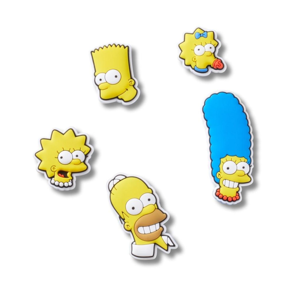 Kit Jibbitz Crocs The Simpsons Pack com 5 Peças