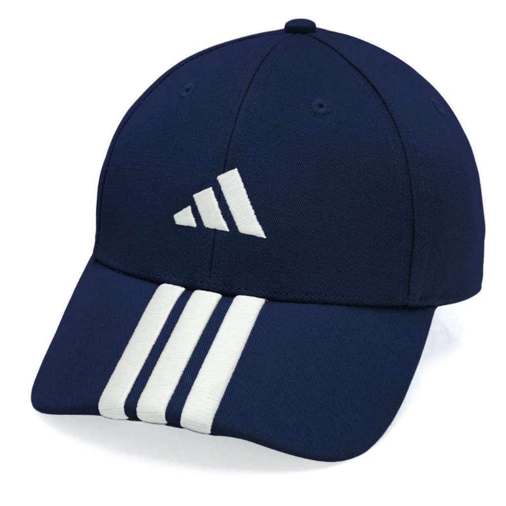 Boné Adulto adidas Baseball Três Listras New Logo Aba Curva