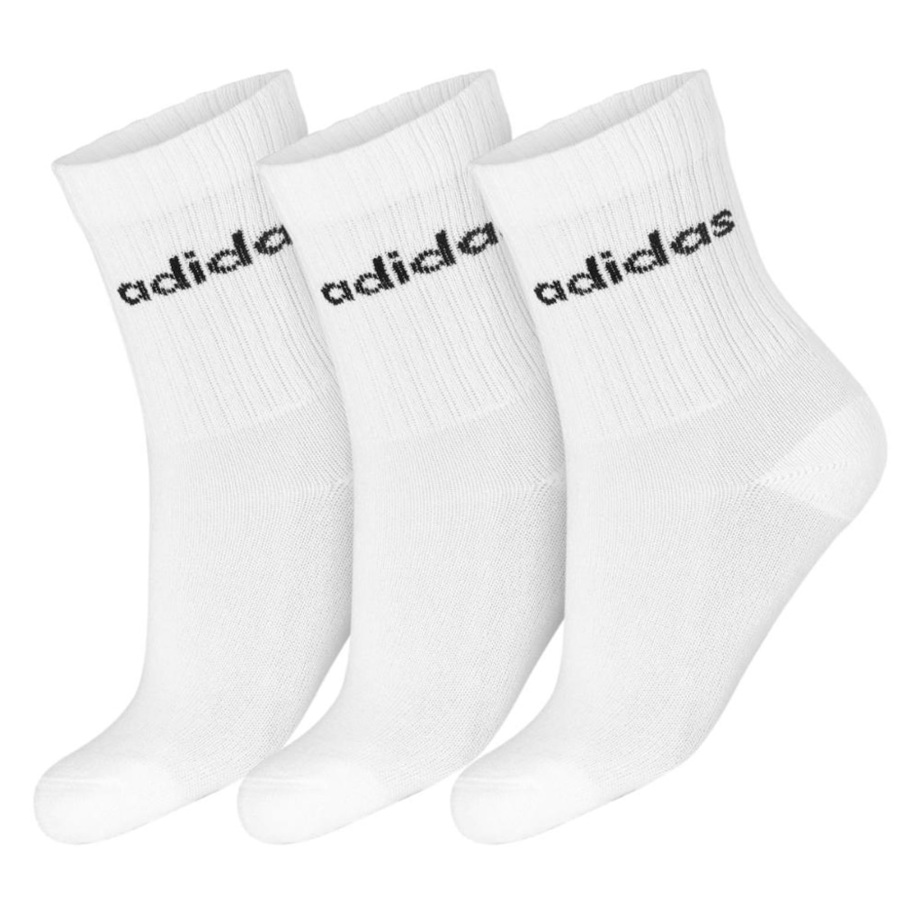 Kit Meias adidas Linear Pack com 3 Pares - Infantil