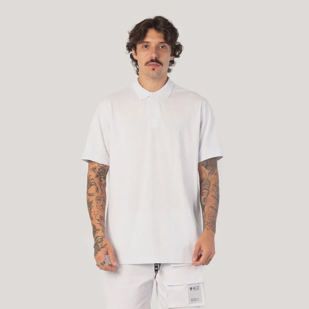 Camisa Polo MCD Linha Branca Masculina - Foto 1