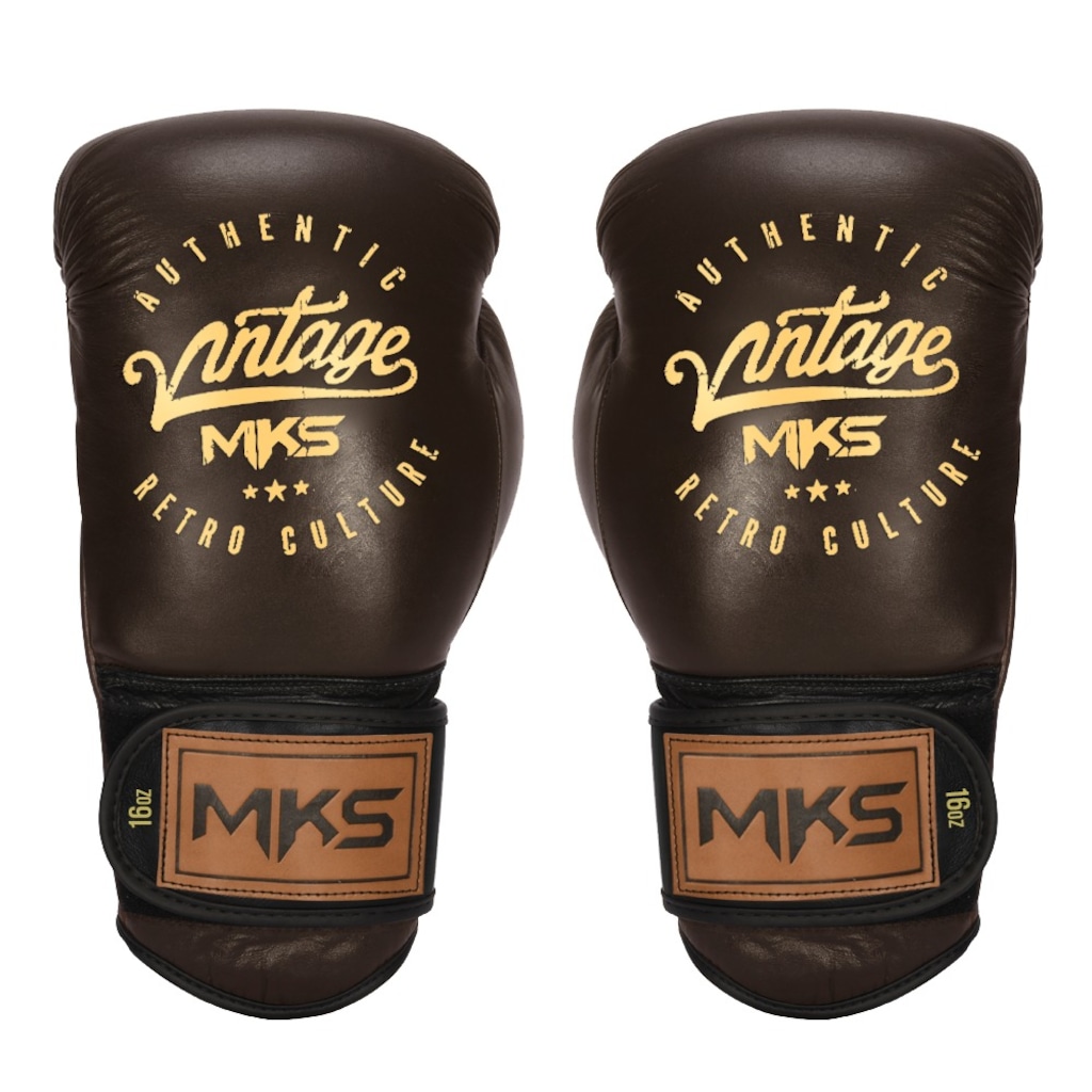 Luvas de Boxe Profissional em Couro MKS Vintage