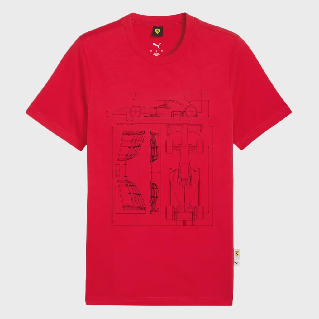 Camiseta Puma Scuderia Ferrari Sportswear Masculina