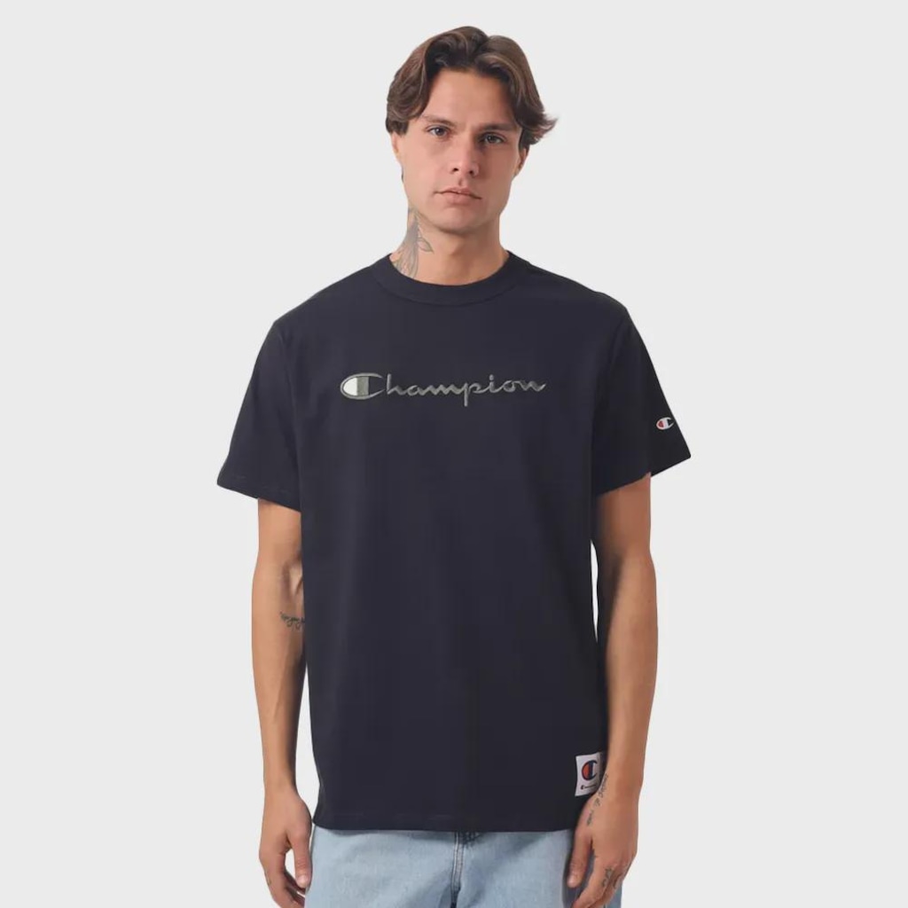 Imagem 3 do produto Camiseta Champion MC Heritage Script 30 Masculina