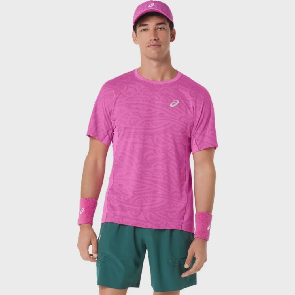 Camiseta ASICS Match Jacquard Masculino