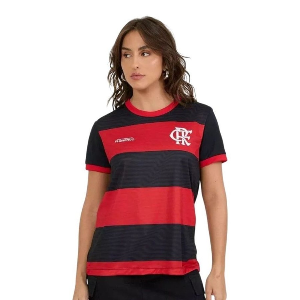 Camisa Braziline Flamengo Emoção Feminina - Foto 1