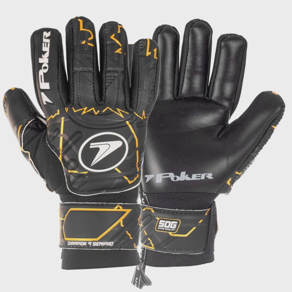 Luvas de Goleiro de Campo Poker Champion 9 Multiterreno - Adulto