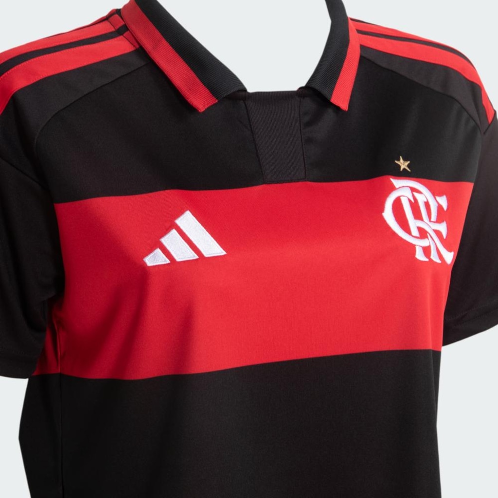 Imagem 4 do produto Camisa Cropped do Flamengo I 26/27 adidas Feminina