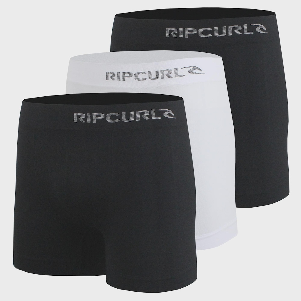 Kit Cuecas Boxers Rip Curl Comfort com 3 Peças - Adulto