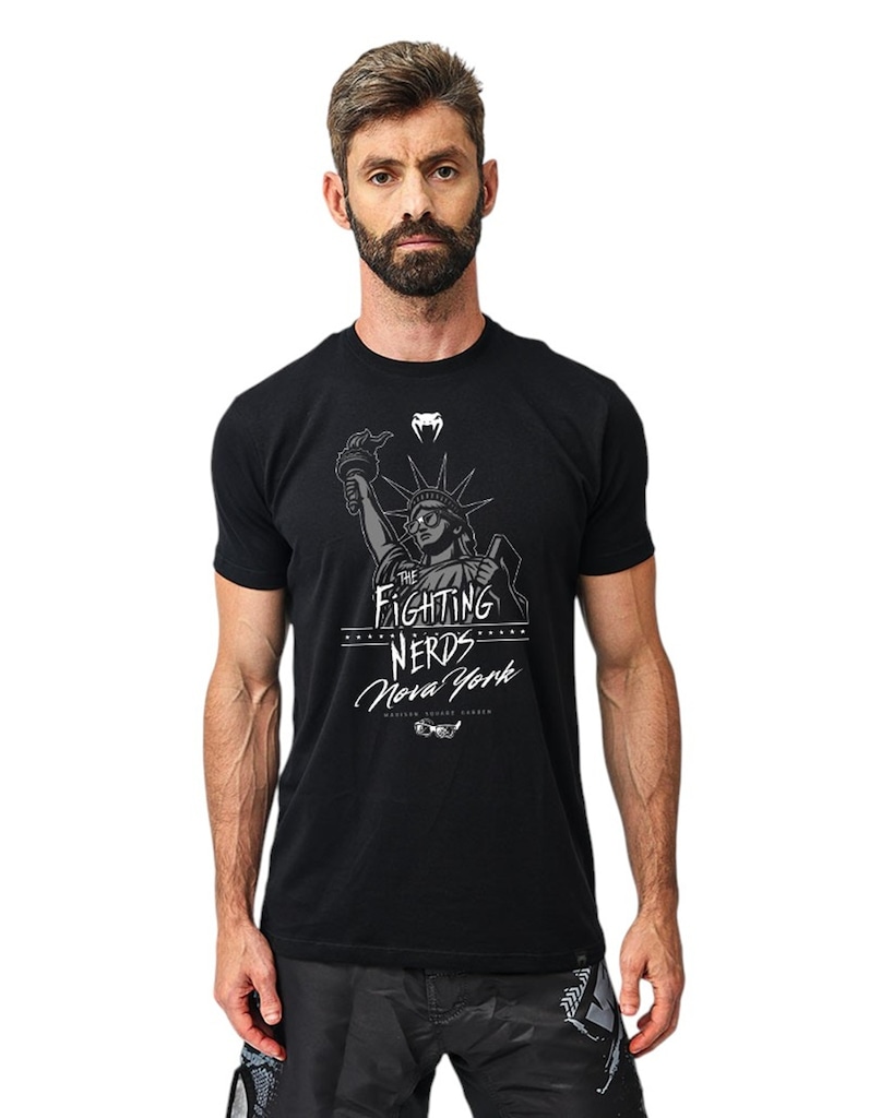 Camiseta Venum Fighting Nerds Nova York Edição UFC 322 Masculina
