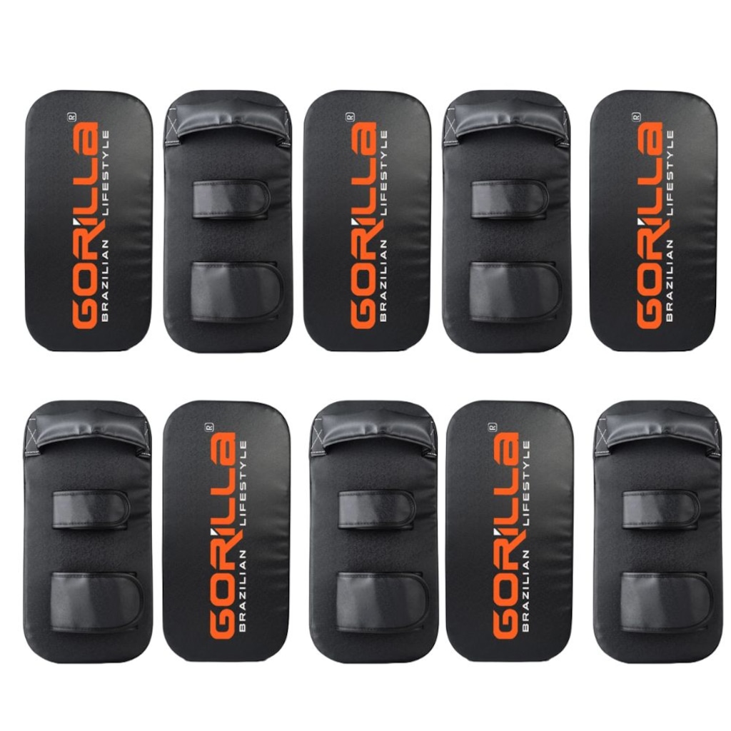 Kit 10 Aparadores de Chute Gorilla Profissional para Artes Marciais