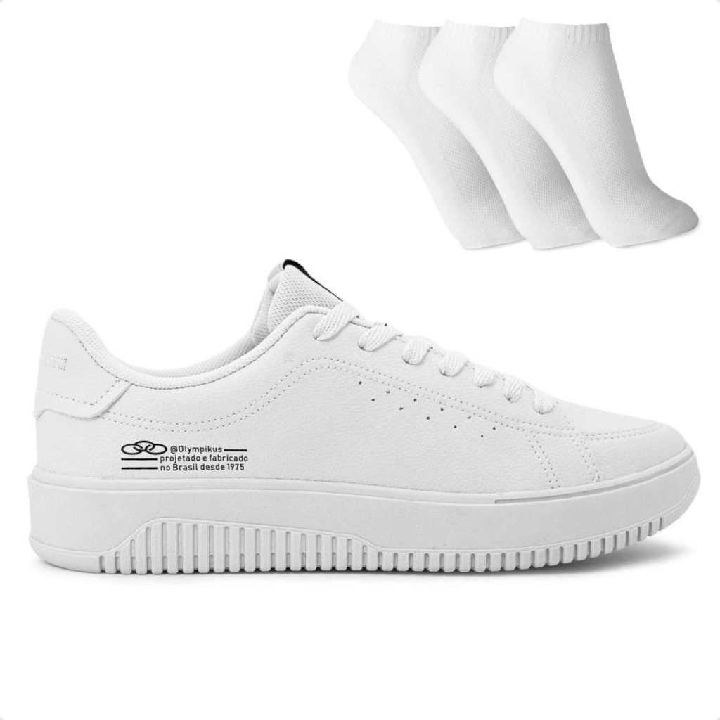 Tênis Eros + 3 Pares de Meias Unissex Olympikus