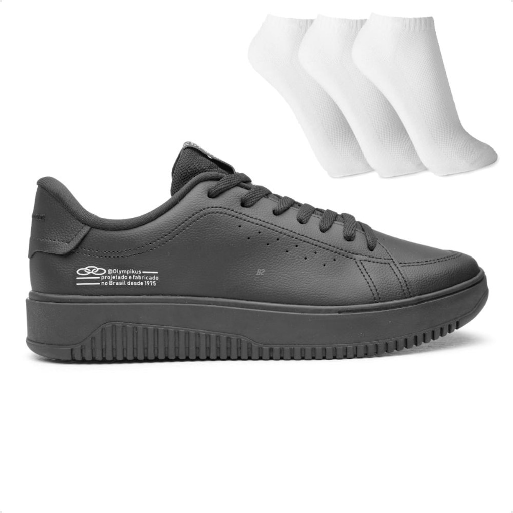 Tênis Eros + 3 Pares de Meias Unissex Olympikus