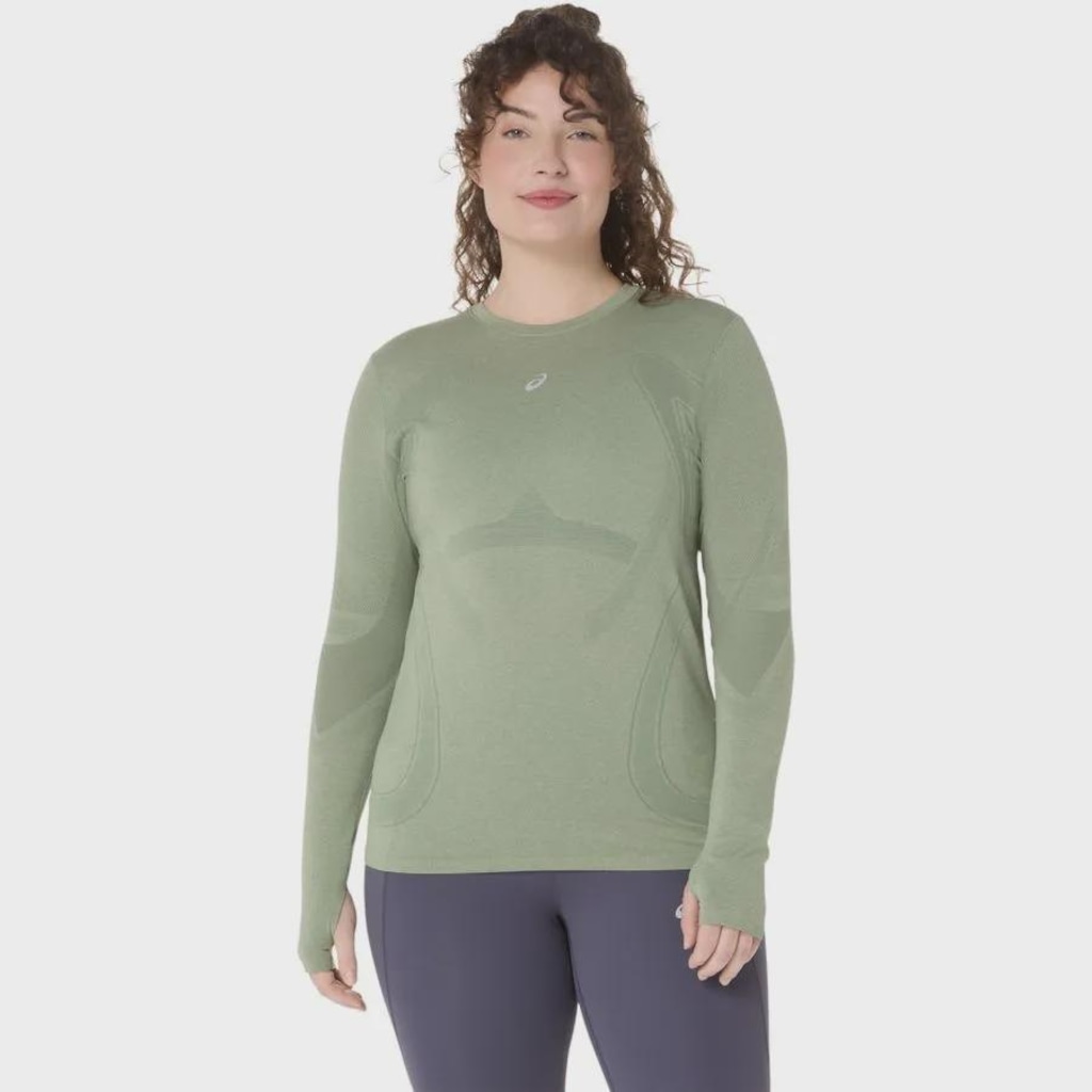 Camiseta ASICS Manga Longa Road Seamless Feminino