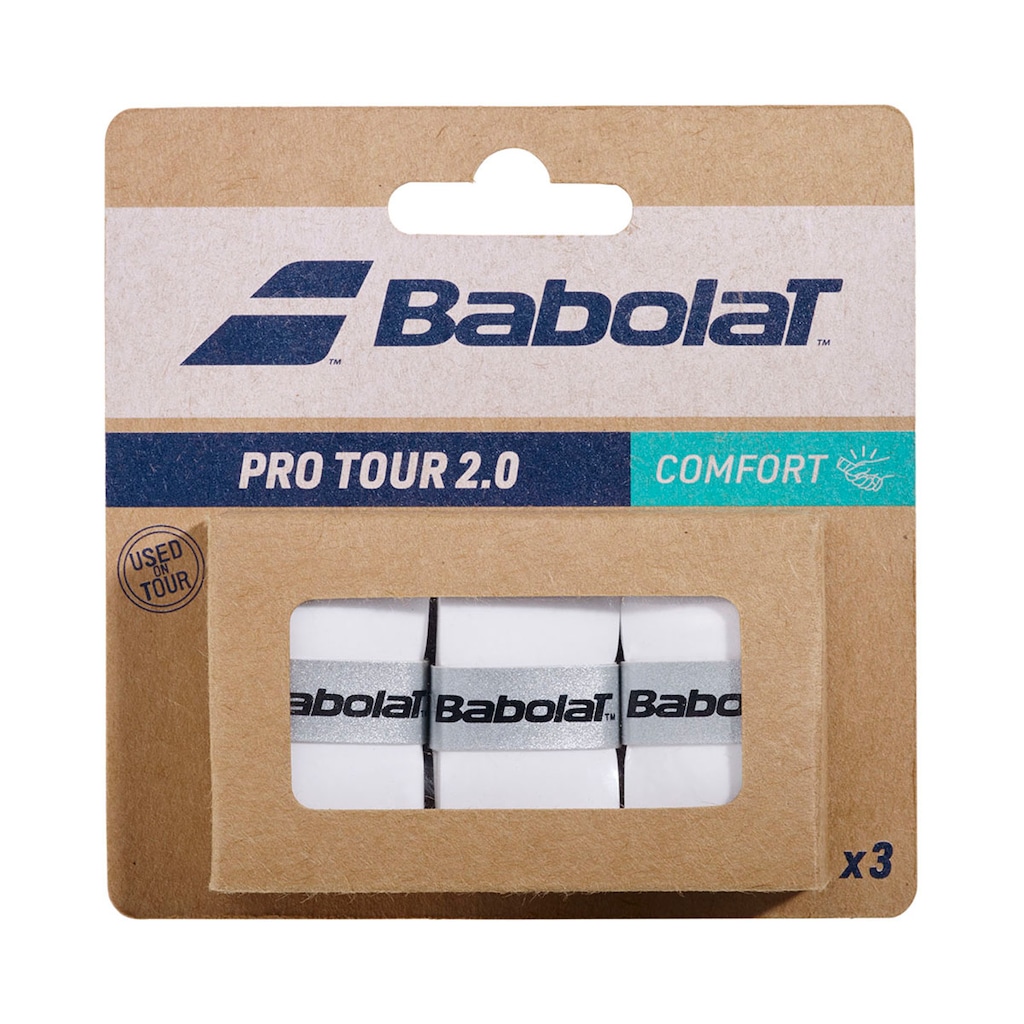 Kit com 3 Overgrip Babolat Pro Tour 2.0 X3