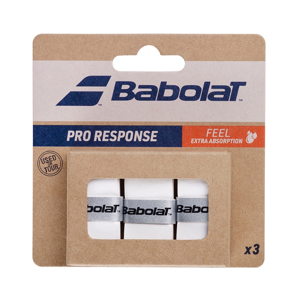 Kit com 3 Overgrip Babolat Pro Response X3