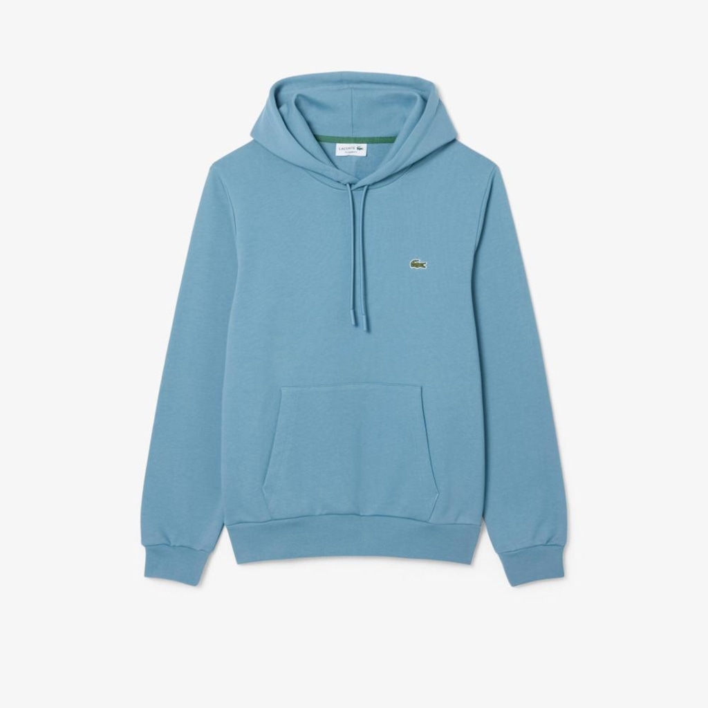 Blusão Moletom Clássico com Bolso e Capuz Lacoste Masculino - Foto 1