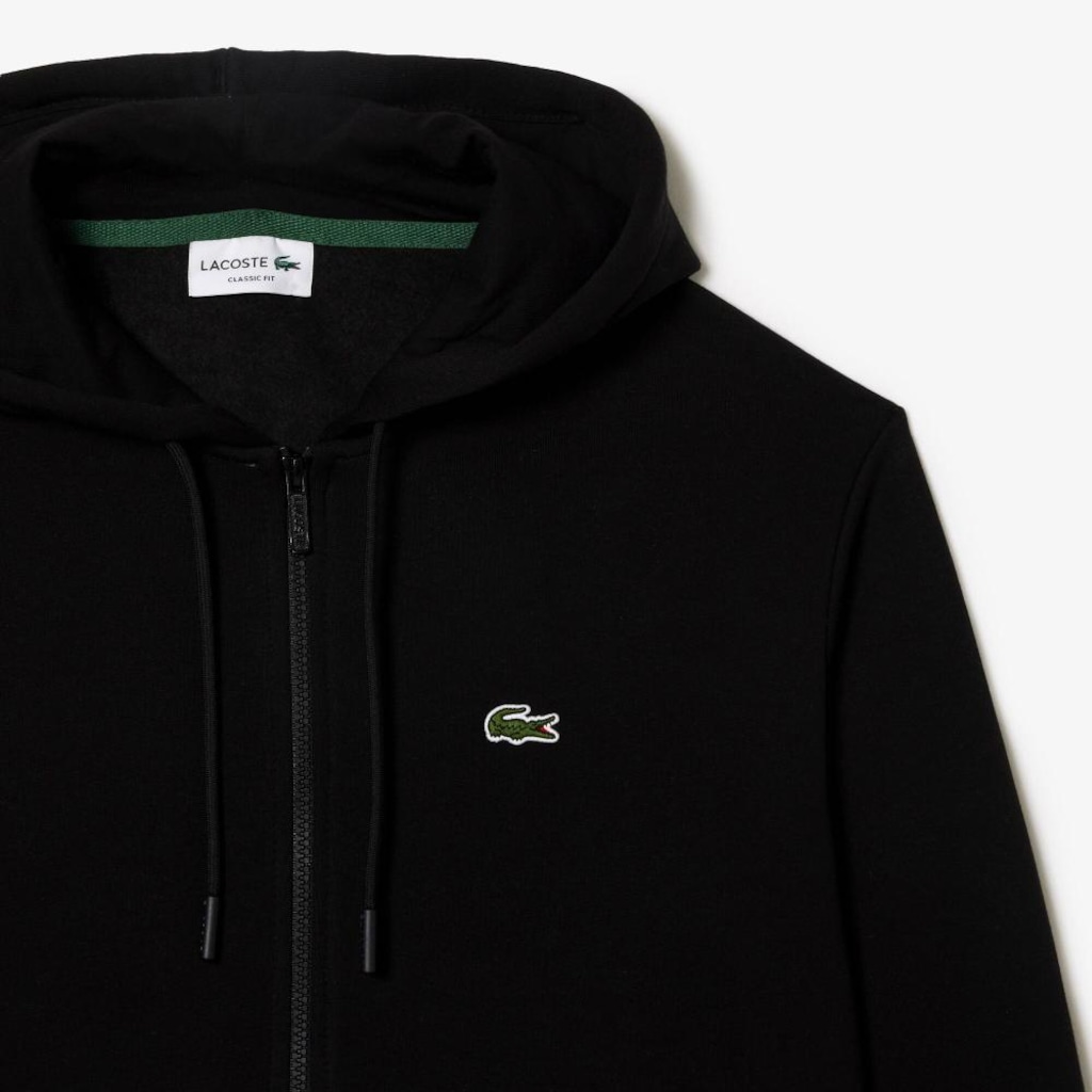 Imagem 5 do produto Blusão Moletom Clássico com Fechamento de Zíper e Bolsos Masculino Lacoste