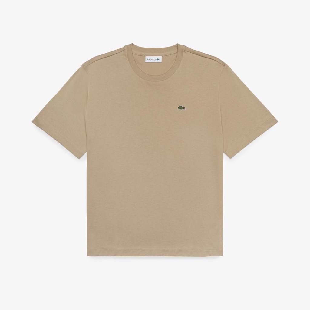 Camiseta de Algodão com Caimento Relaxado Lacoste Feminina