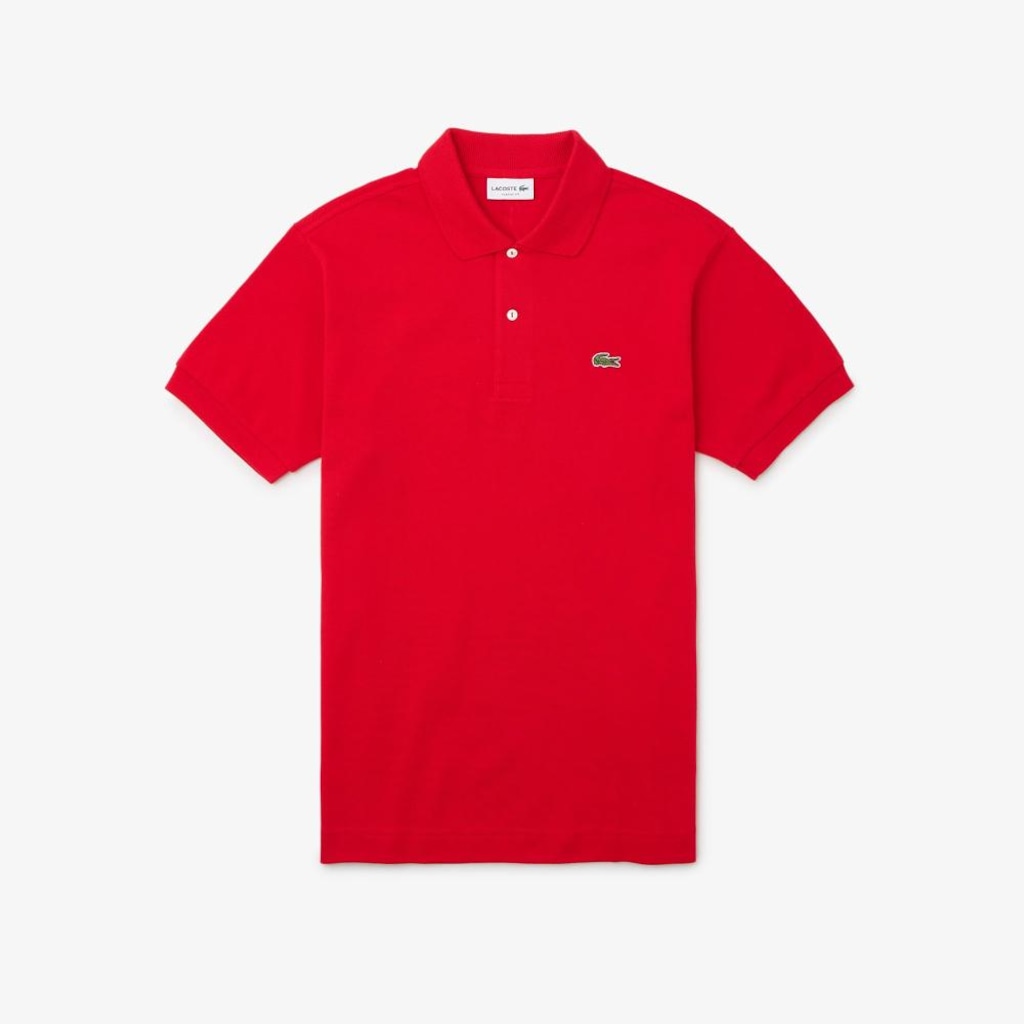 Camiseta Polo Clássico Fit L.12.12 em Piqué Pesado Lacoste Masculina