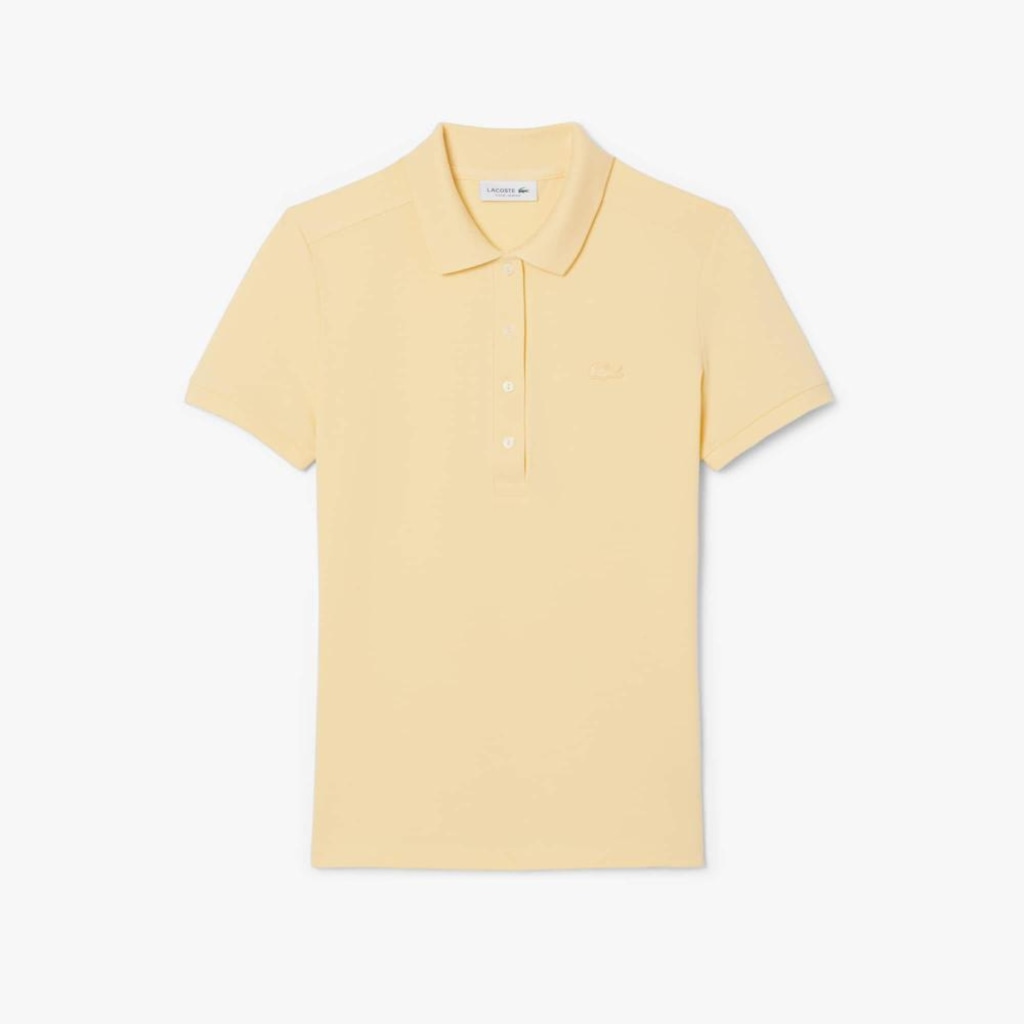 Imagem 4 do produto Camiseta Polo Lacoste L.12.D Slim Feminina – O Clássico com Stretch e Flexibilidade