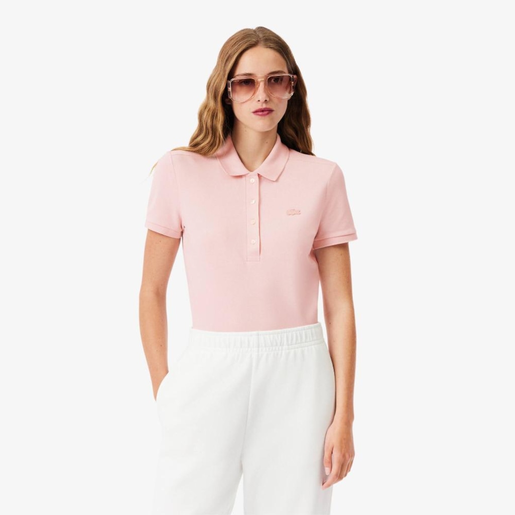 Camiseta Polo Lacoste L.12.D Slim Feminina – O Clássico com Stretch e Flexibilidade