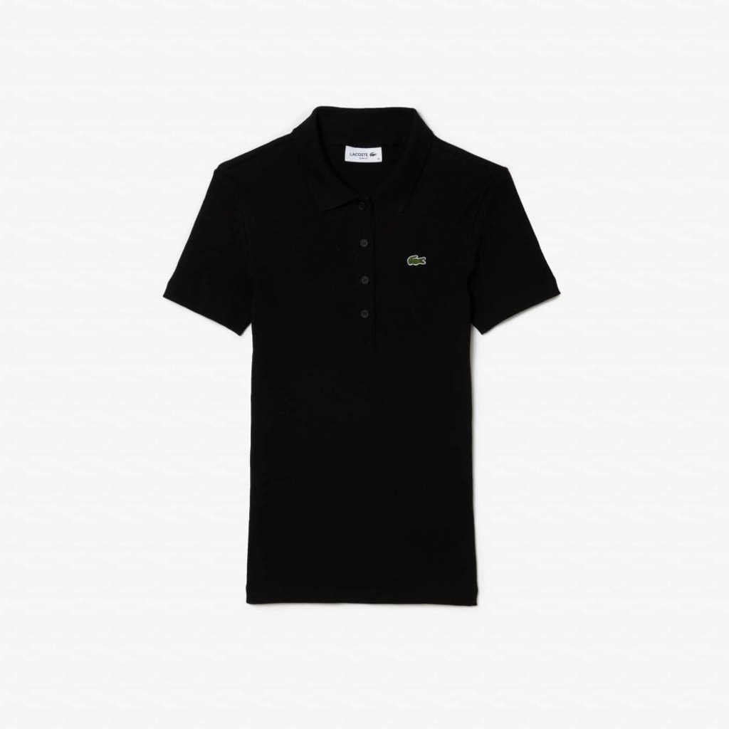 Polo Slim Fit L.12.D em Algodão Canelado