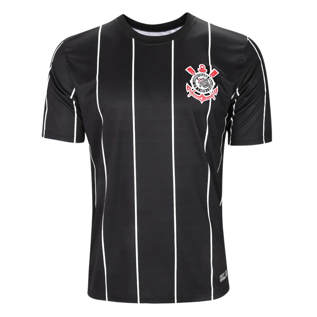 Camisa do Corinthians Fitness Listrada Plus Size Coimbra - Masculina