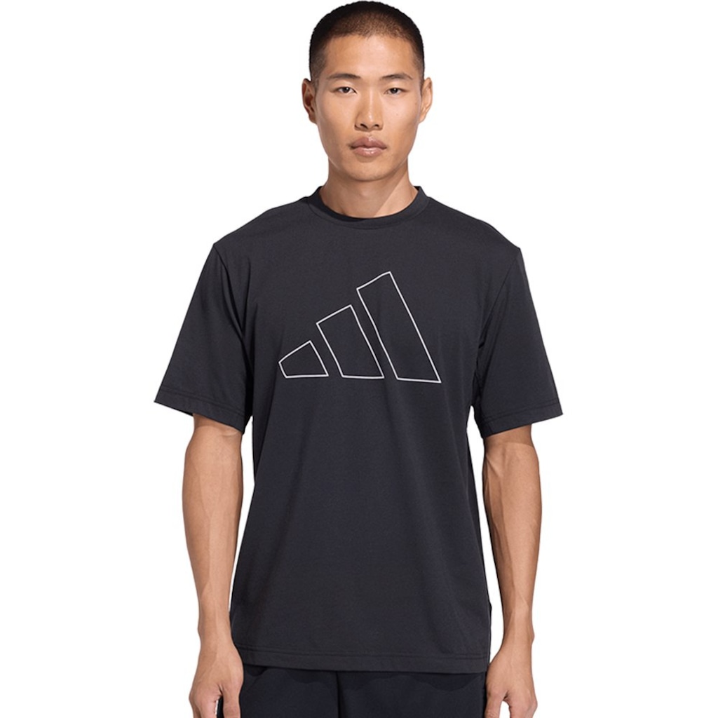 Camiseta adidas Logotipo Workout Essentials Feelready Masculina