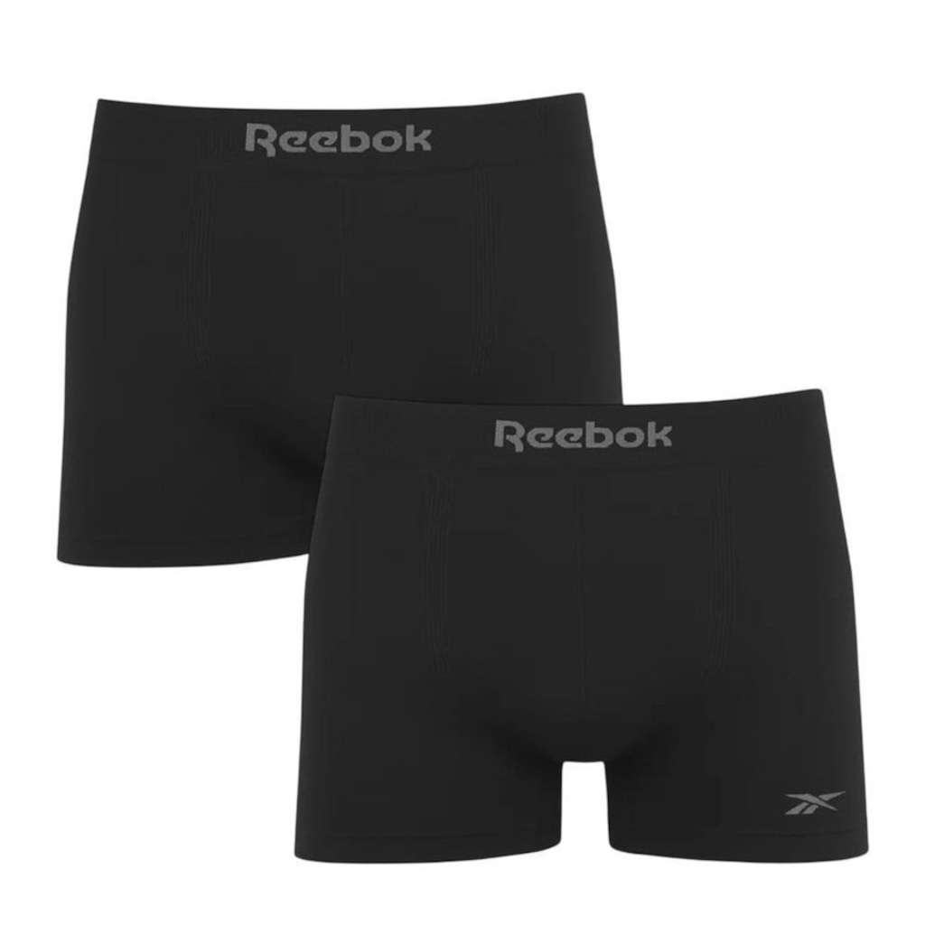 Kit 2 Cuecas Boxer Reebok Sem Costura Masculina