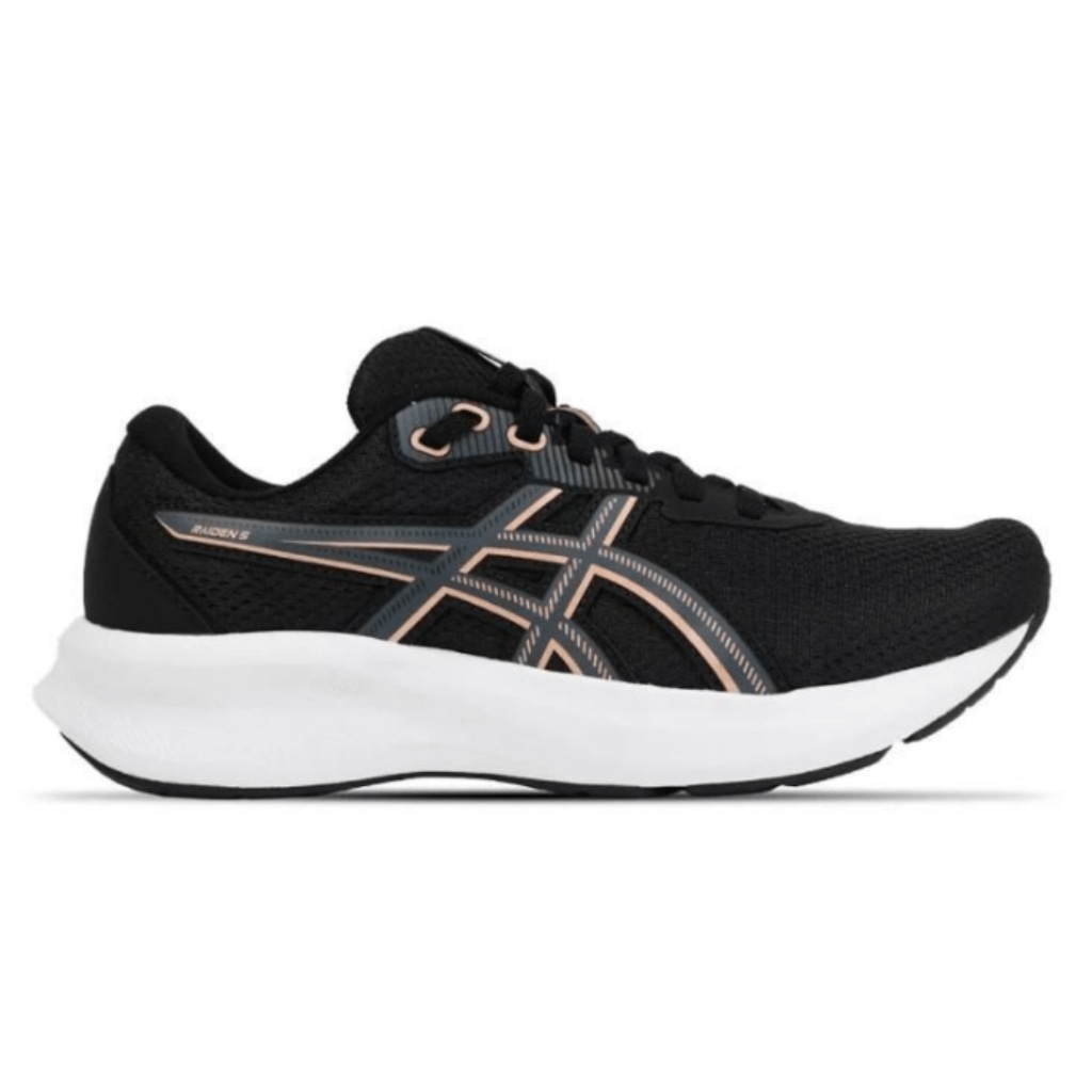 Tênis Asics Raiden 5 Black Rose Gold-Feminino
