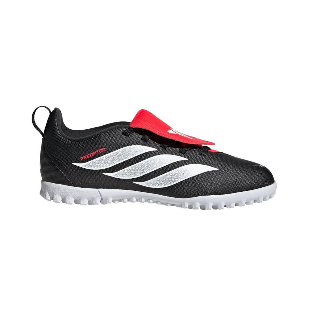 Chuteira Society Infantil adidas Predator Club com Cadarços Elásticos e Língua Dobrável