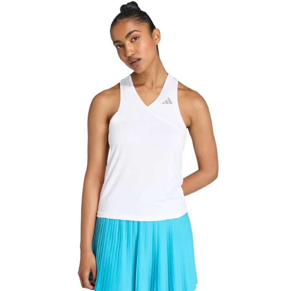 Camiseta Regata adidas Gola V Club Tennis Climacool Feminina