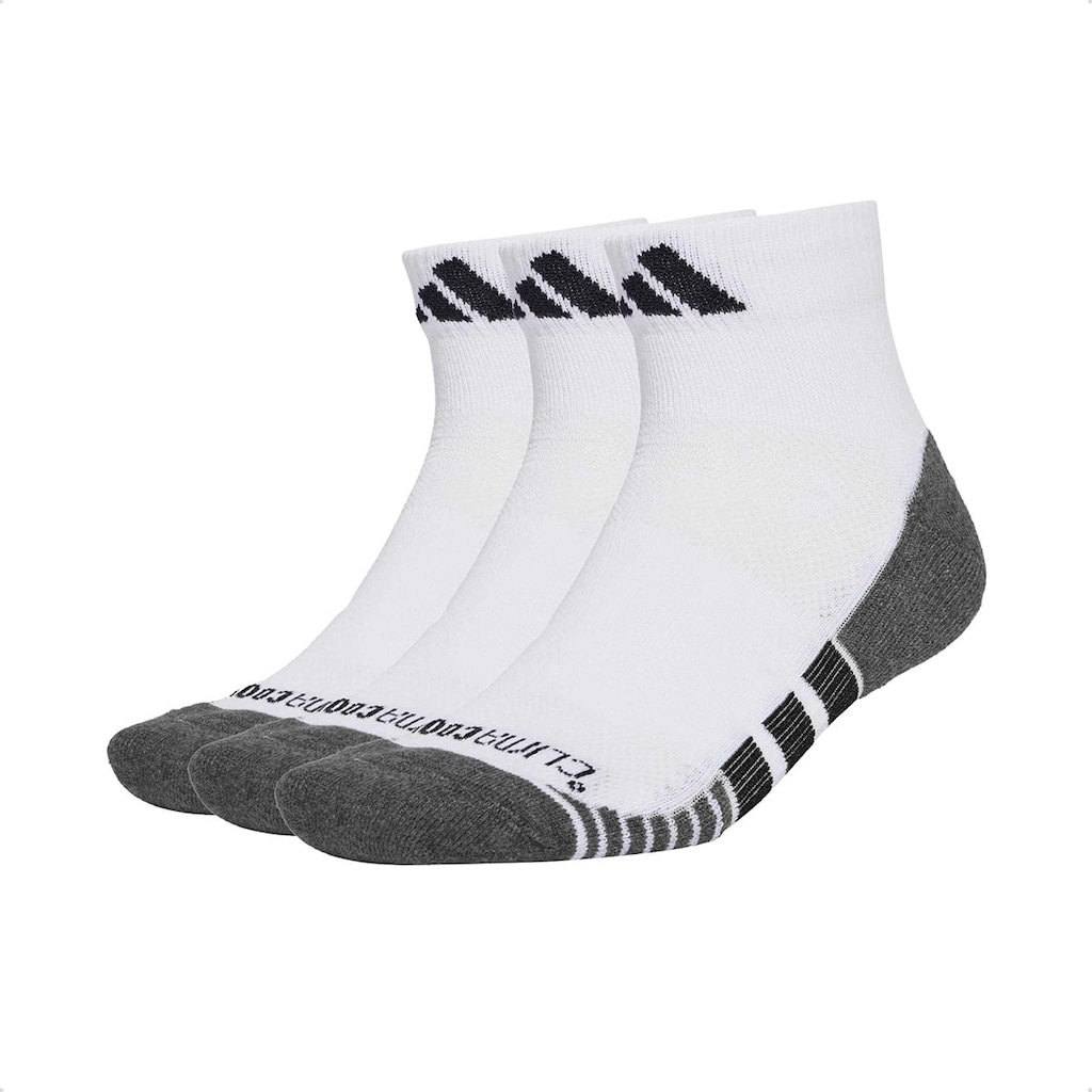 Meia Cano Curto Adidas Amortecimento Performance Climacool 3-Pack Unissex