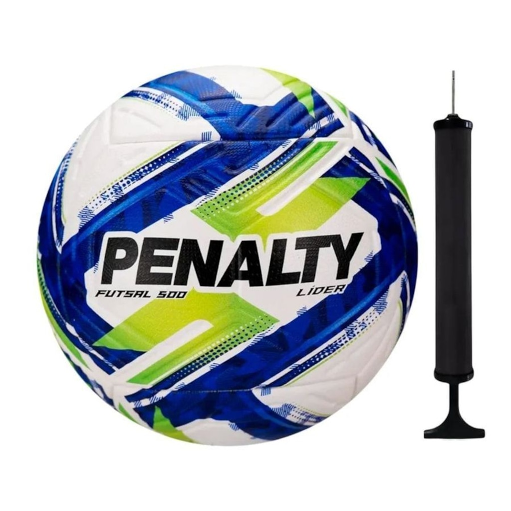 Kit Bola Futsal Penalty Líder 500 XXVI + Bomba de Ar