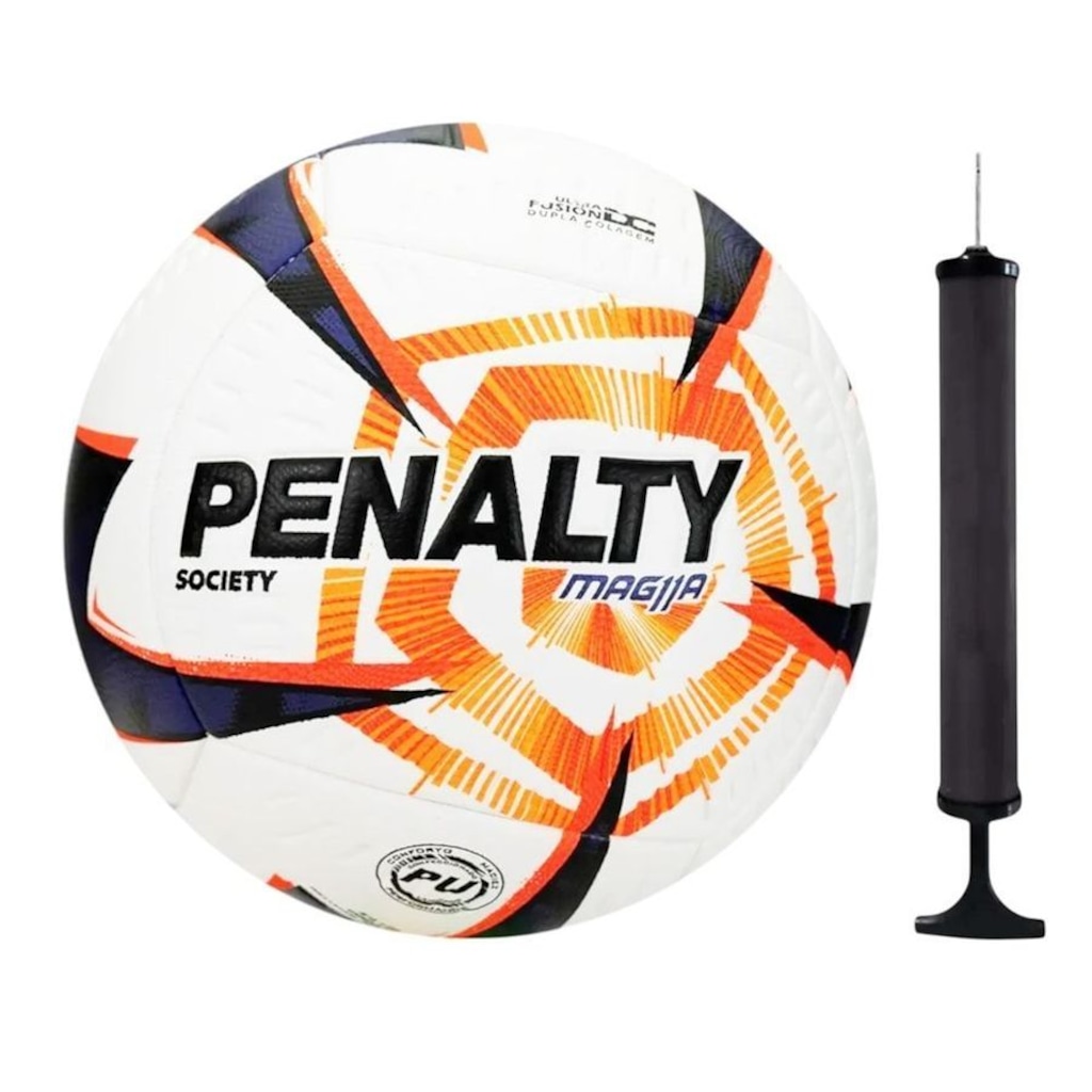 Kit Bola Society Penalty MAG11A R2 XXVI + Bomba de Ar
