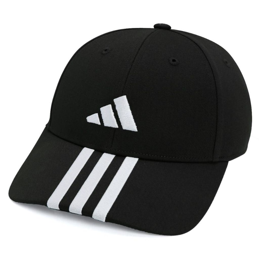 Boné Adulto adidas Baseball Três Listras New Logo Aba Curva