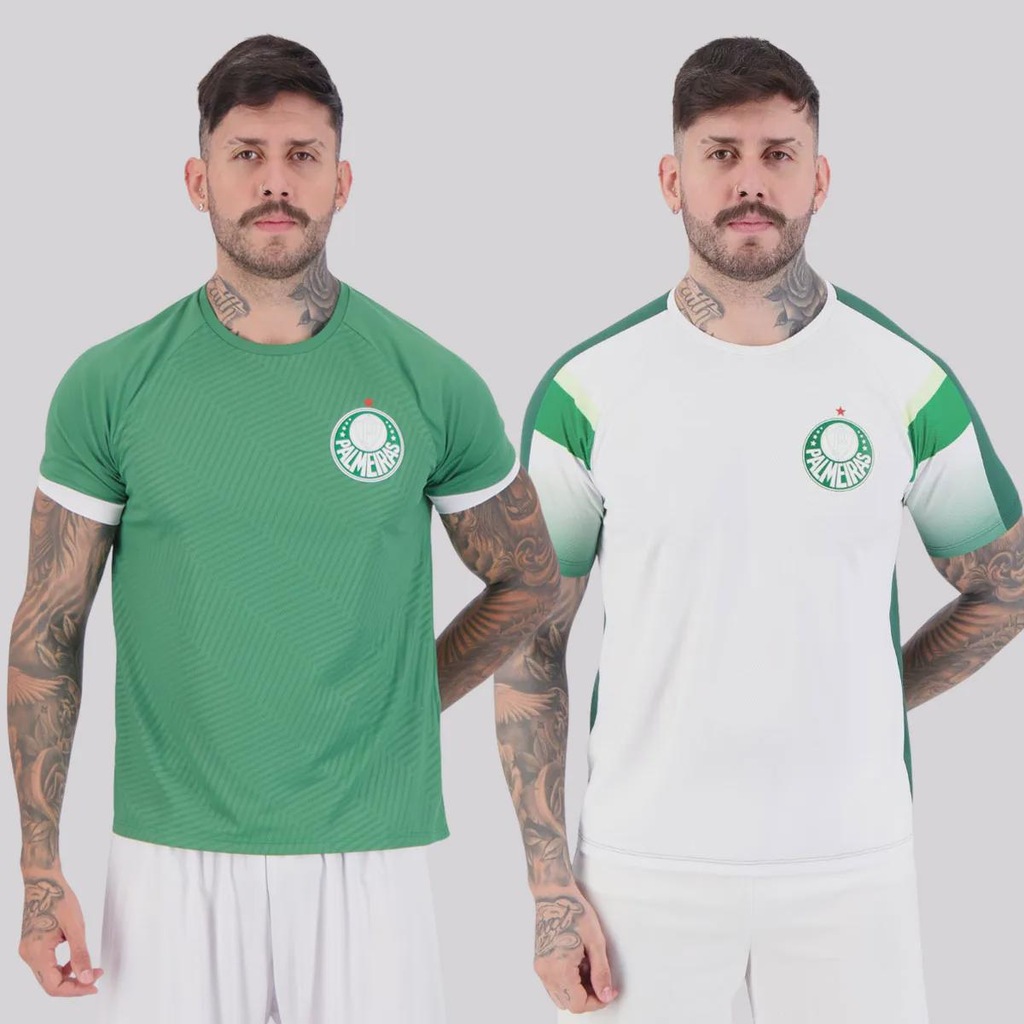 Camisa Palmeiras Stream e Alviverde Masculina - 2 Unidades