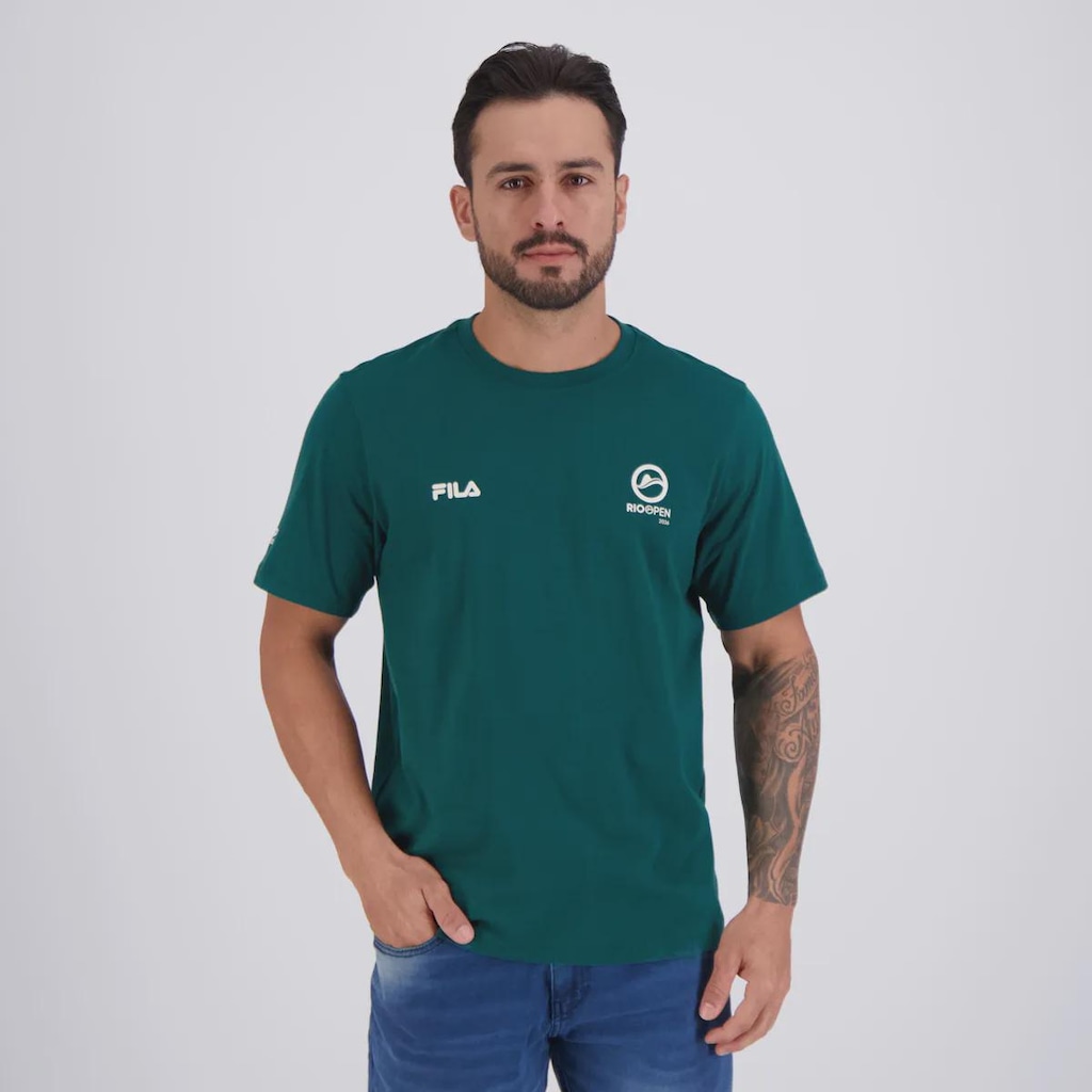 Camiseta Fila Regular Premium Rio Open 26 Masculina