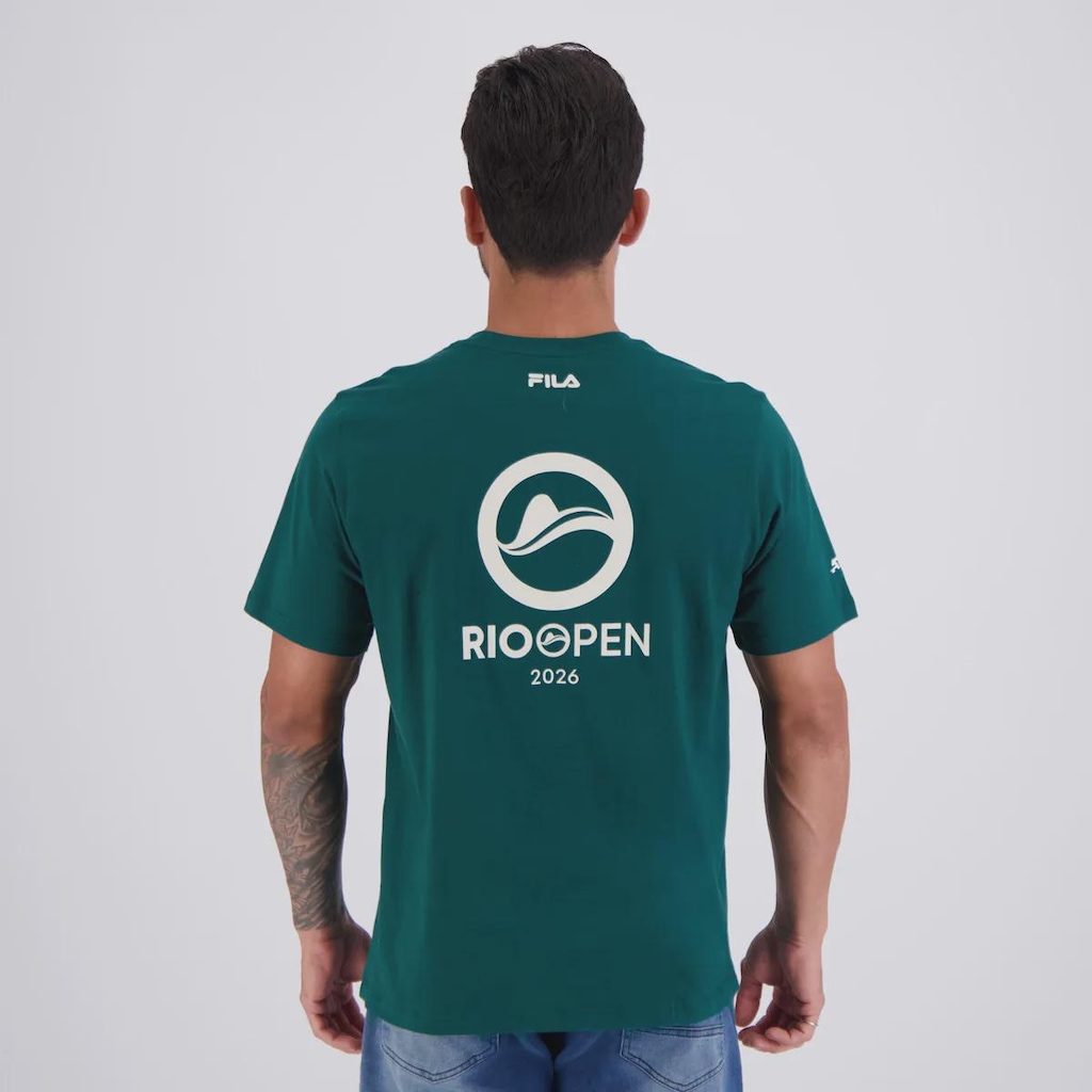 Imagem 4 do produto Camiseta Fila Regular Premium Rio Open 26 Masculina