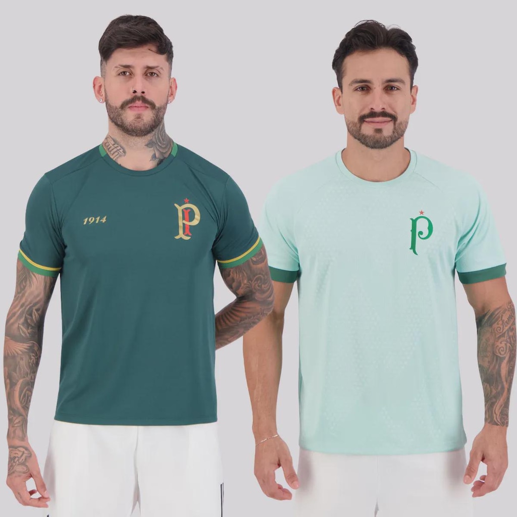 Camisa do Palmeiras Energy e Dots Masculina - 2 Unidades