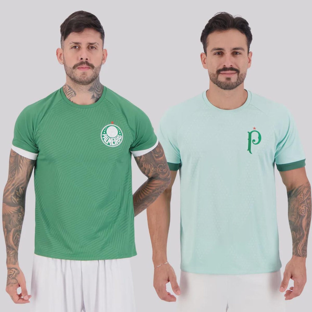 Camisa do Palmeiras Stream e Dots Masculina - 2 Unidades