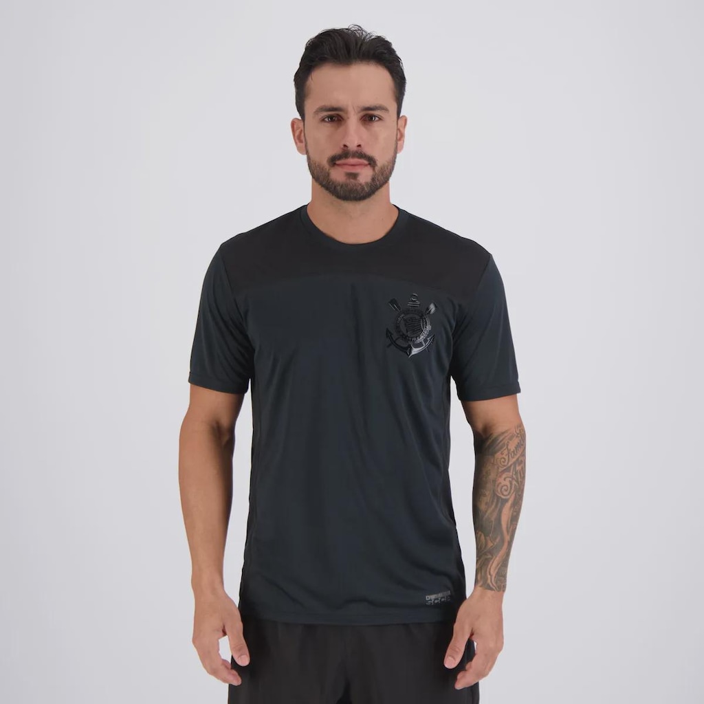 Camisa Corinthians Logo Dry Masculina