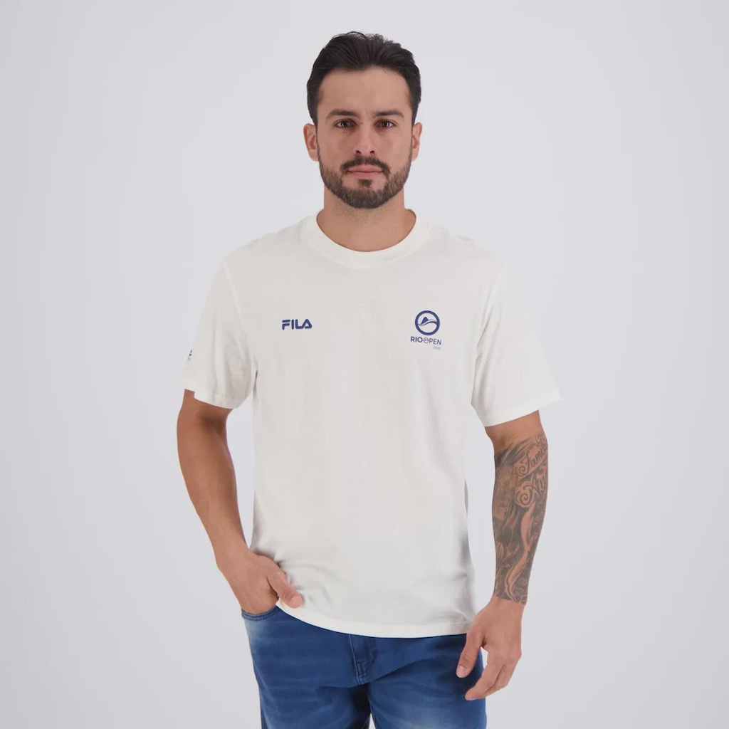 Camiseta Fila Comfort Selo Rio Open 26 Masculina