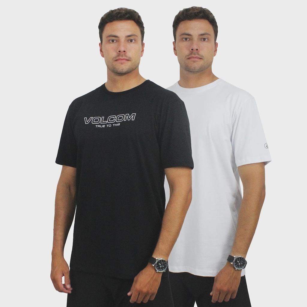 Kit Camiseta Volcom Corporate Stone - Masculina