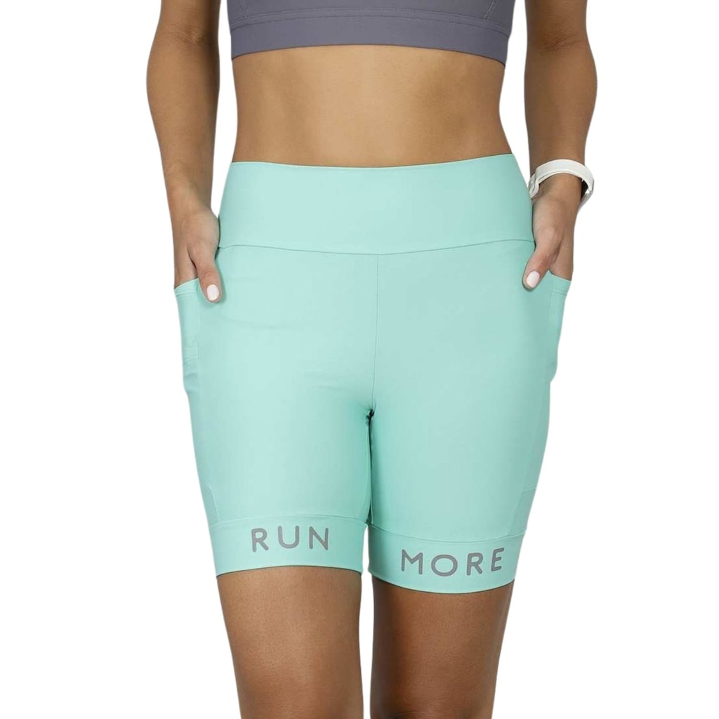 Bermuda 6 Bolsos Run More Feminina