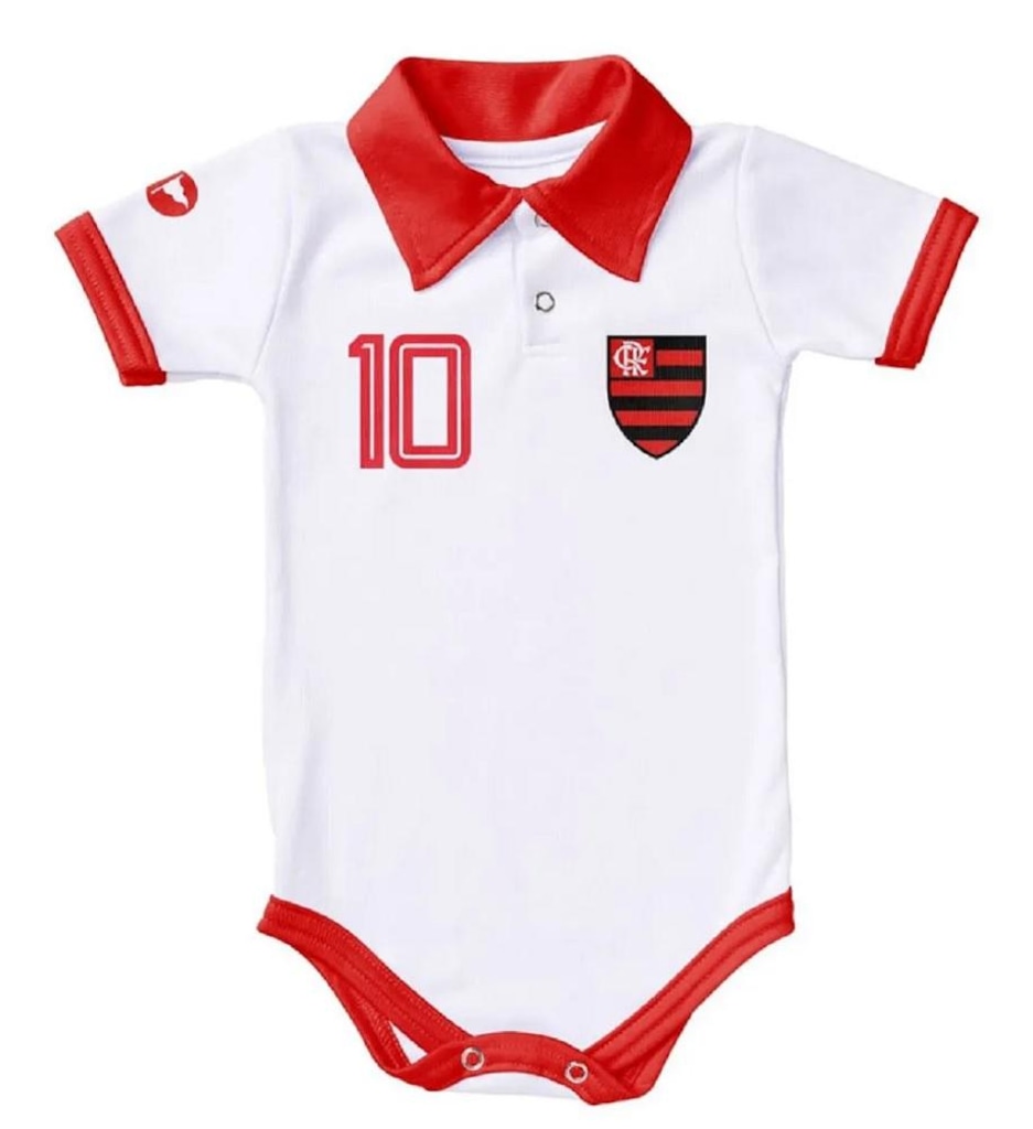 Body Torcida Baby Polo Flamengo Infantil