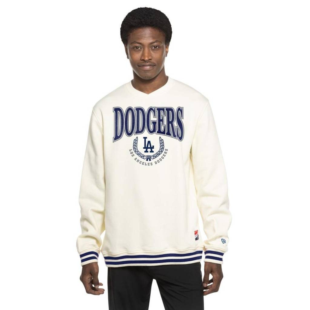 Imagem 2 do produto Blusão de Moletom New Era Careca Los Angeles Dodgers MLB Masculino