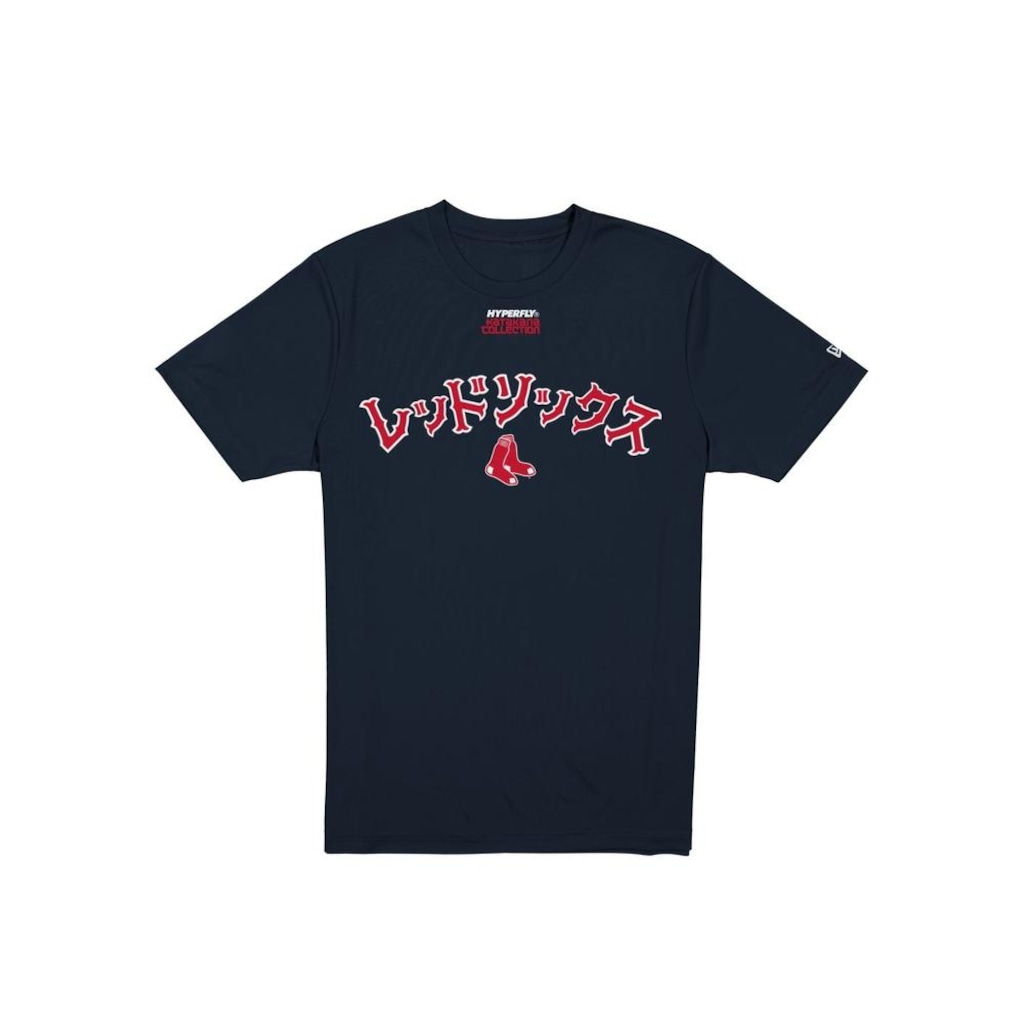 Camiseta New Era Regular Boston Red Sox MLB Hyperfly Masculina